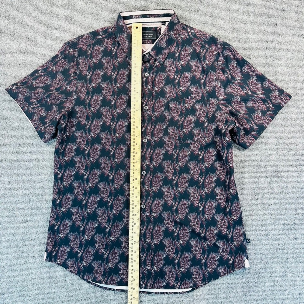 [Lot of 2] 7Diamonds Mens L 4-Way Stretch Button Up Shirt Performance Sweat Wick - Picture 8 of 10